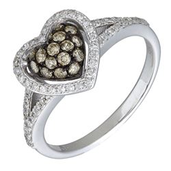 14KT White Gold Women's Diamond Ring -# 6103-1
