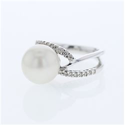 18KT White Gold Ladies Diamond Fashion Ring -# 9120