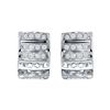 Image 2 : 18KT White Gold Diamond Huggie Hoops -# 6591-1