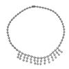 Image 1 : 14KT White Gold Ladies Diamond Necklace -# 10587