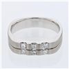 Image 1 : 14KT White Gold Mens Diamond Ring -# 9980