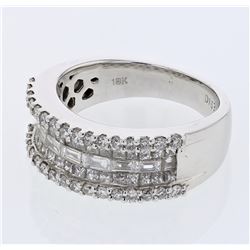 18KT White Gold Ladies Diamond Ring -# 10292