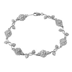 14KT White Gold Diamond Tennis Bracelet -# 296