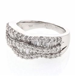 18KT White Gold Ladies Diamond Ladies Ring -# 10150
