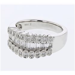 18KT White Gold Ladies Diamond Ladies Ring -# 10089