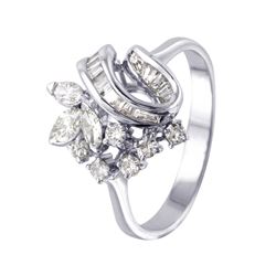 18KT White Gold Diamond Ring -# 932