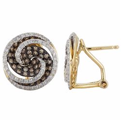 14KT Yellow Gold Diamond Earrings -# 6192-1