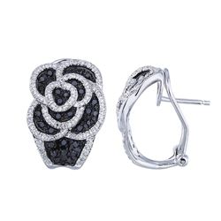 14KT White Gold Diamond Earrings -# 6186-1