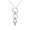 Image 1 : 18KT White Gold Ladies Slider with Chain  -# 6777
