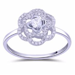 14KT White Gold Ladies Diamond Ring -# 8647