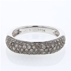 18KT White Gold Ladies Diamond Fashion Ring -# 8858