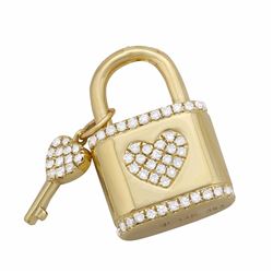 14KT Yellow Gold Diamond Pendant -# 7798-1