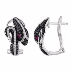 14KT White Gold Diamond Earrings -# 6349