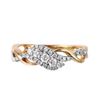 Image 3 : 14KT Two Tone Gold Diamond Ring  -# 2148