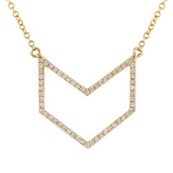 14KT Yellow Gold Diamond Necklace -# 7888