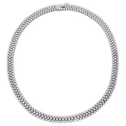 18KT White Gold Diamond Necklace -# 6455
