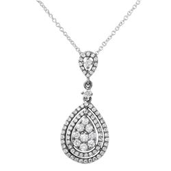 14KT Rose Gold Ladies Slider with Chain  -# 6731-1