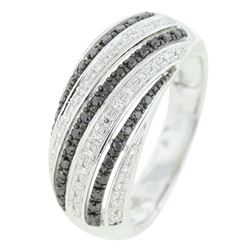 14KT White Gold Women's Diamond Ring -# 6046-1