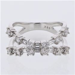 18KT White Gold Ladies Diamond Fashion Ring -# 9934