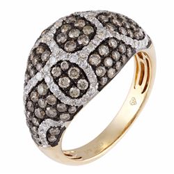 14KT Yellow Gold Women's Diamond Ring -# 6166-1