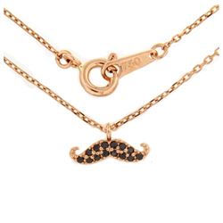 18KT Rose Gold Ladies Diamond Necklace -# 8613