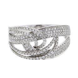 14KT White Gold Ladies Diamond Ring -# 9878