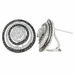 14KT White Gold Diamond Earrings -# 5916