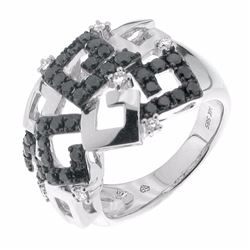 14KT White Gold Women's Diamond Ring -# 5863