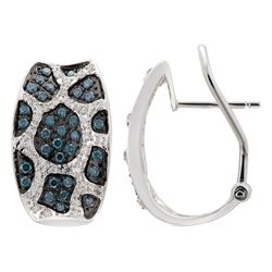 14KT White Gold Diamond Earrings -# 6056