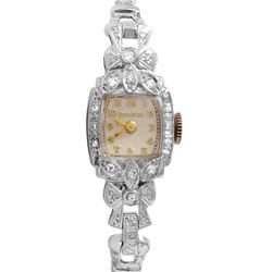 Bulova Diamond Bezel 14KT Gold Watch -# 926