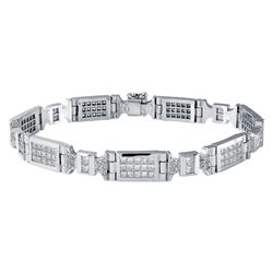 18KT White Gold Diamond Bracelet -# 6458