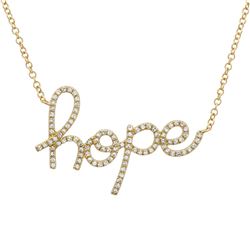 14KT Yellow Gold Diamond Necklace -# 7830