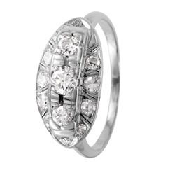14KT White Gold Diamond Ring -# 1175