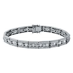 18KT White Gold Diamond Bracelet -# 6500