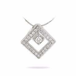 14KT White Gold Ladies Diamond Necklace -# 8706