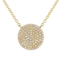 14KT Yellow Gold Diamond Necklace -# 7639-1