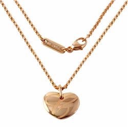 18KT Rose Gold Chopard Heart Necklace -# 645
