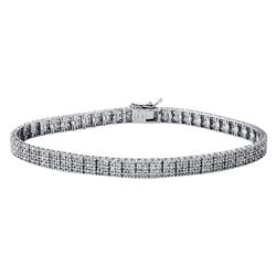 18KT White Gold Diamond Bracelet  -# 6509