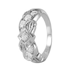 14KT White Gold Diamond Ring -# 307