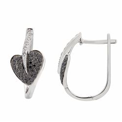 14KT White Gold Diamond Earrings -# 5996