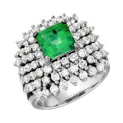14KT White Gold Ladies Diamond Semi Mount Ring -# 10224