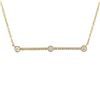 Image 1 : 14KT Yellow Gold Diamond Necklace -# 7883-1