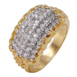 14KT Two  Tone Gold Diamond Ring -# 131