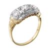 Image 2 : 14KT Two Tone Gold Diamond Ring -# 1760