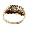 Image 3 : 14KT Two Tone Gold Diamond Ring -# 1760