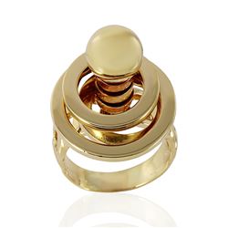 14KT Yellow Gold Vintage Spinning Ring -# 343