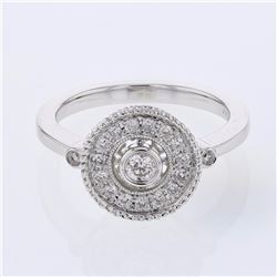 18KT White Gold Ladies Diamond Fashion Ring -# 9005
