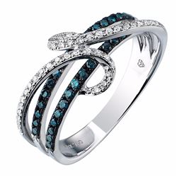 14KT White Gold Women's Diamond Ring -# 6182-1