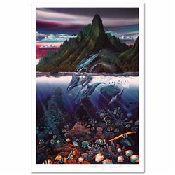 Violet Hues of Moorea Limited Edition Mixed Media by Robert Lyn Nelson! Numbered and Hand Signed wit