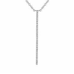 14KT White Gold Diamond Necklace -# 7654